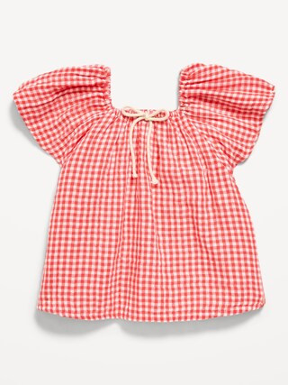 Printed Double-Weave Top for Toddler Girls | Old Navy (CA)