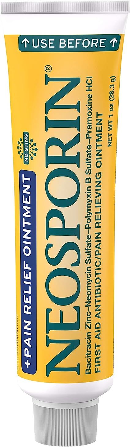 Neosporin + Maximum-Strength Pain Relief Dual Action Ointment, First Aid Topical Antibiotic & Ana... | Amazon (US)