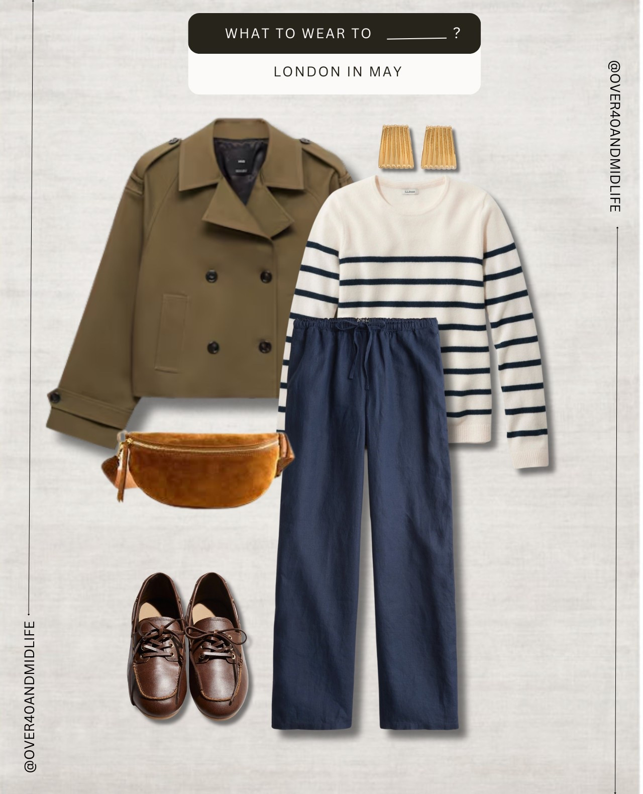  ✨Tap the bell and ❤️ for over 40 fashion, midlife style, midsize fashion and luxury looks for less. 



What to wear London, Paris, Europe in May/June

👑"Helping you look good, feel good!" - Lindsey Denver

Over 40 mom, over 50, midlife, midsize fashion, size 10, size 12, size 8, ootd, perimenopause, gen X, body confidence, over 45, outfit inspiration, mom outfit 

Follow my LTK @Over40andmidlife on the @shop.LTK app to view this post and get my exclusive app-only content!

#liketkit #LTKOver40 #LTKFindsUnder50
@shop.ltk
https://liketk.it/5ddiI