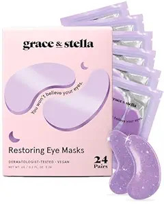 grace & stella Retinol Under Eye Patches for Puffy Eyes & Dark Circles - Restoring Gel Under Eye ... | Amazon (US)