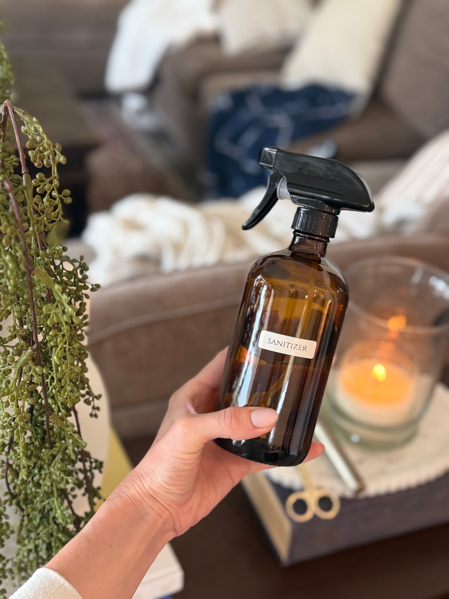 This is part of Sunday reset but I’m being extra cautious and using daily since flu season is reaping havoc around us. I spray all the linens and couches.  

#LTKHome #LTKmorningroutine