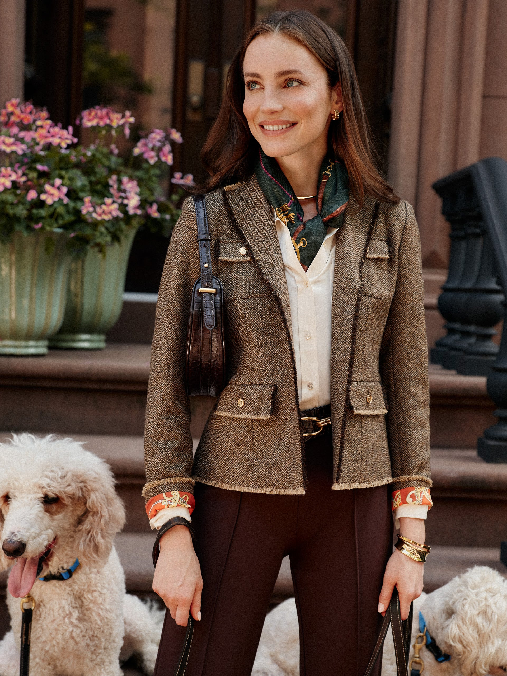 Anwen Jacket in Herringbone | J.McLaughlin