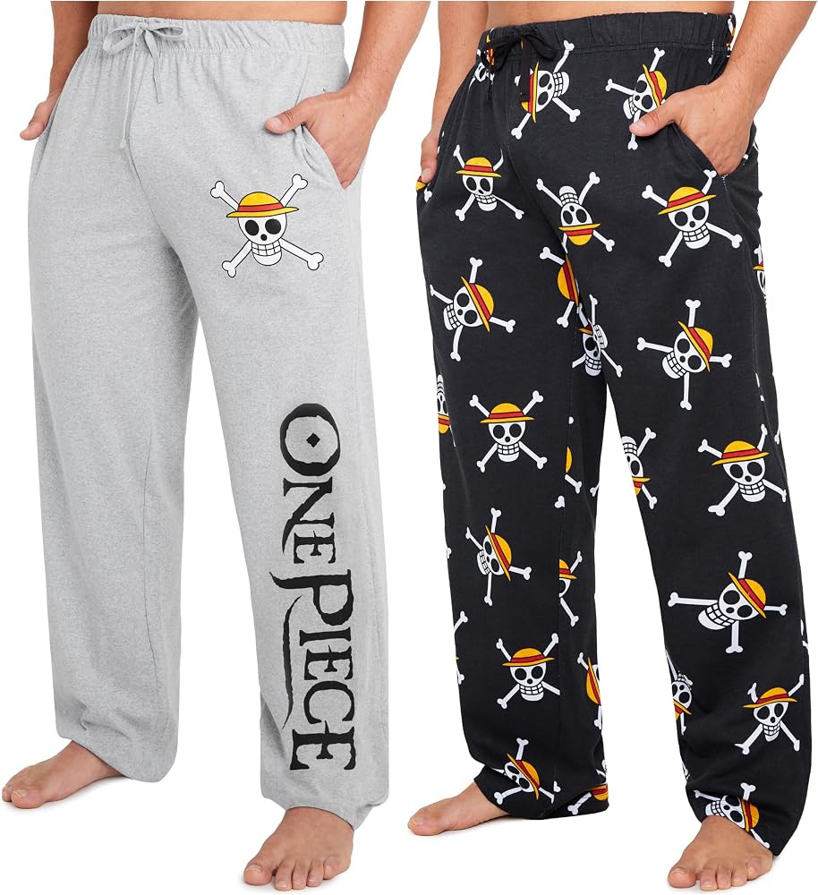 One Piece 2 Pack Pajama Pants for Men, Teens, Size M-3XL, Lounge Pants with Anime Print and Pocke... | Amazon (US)