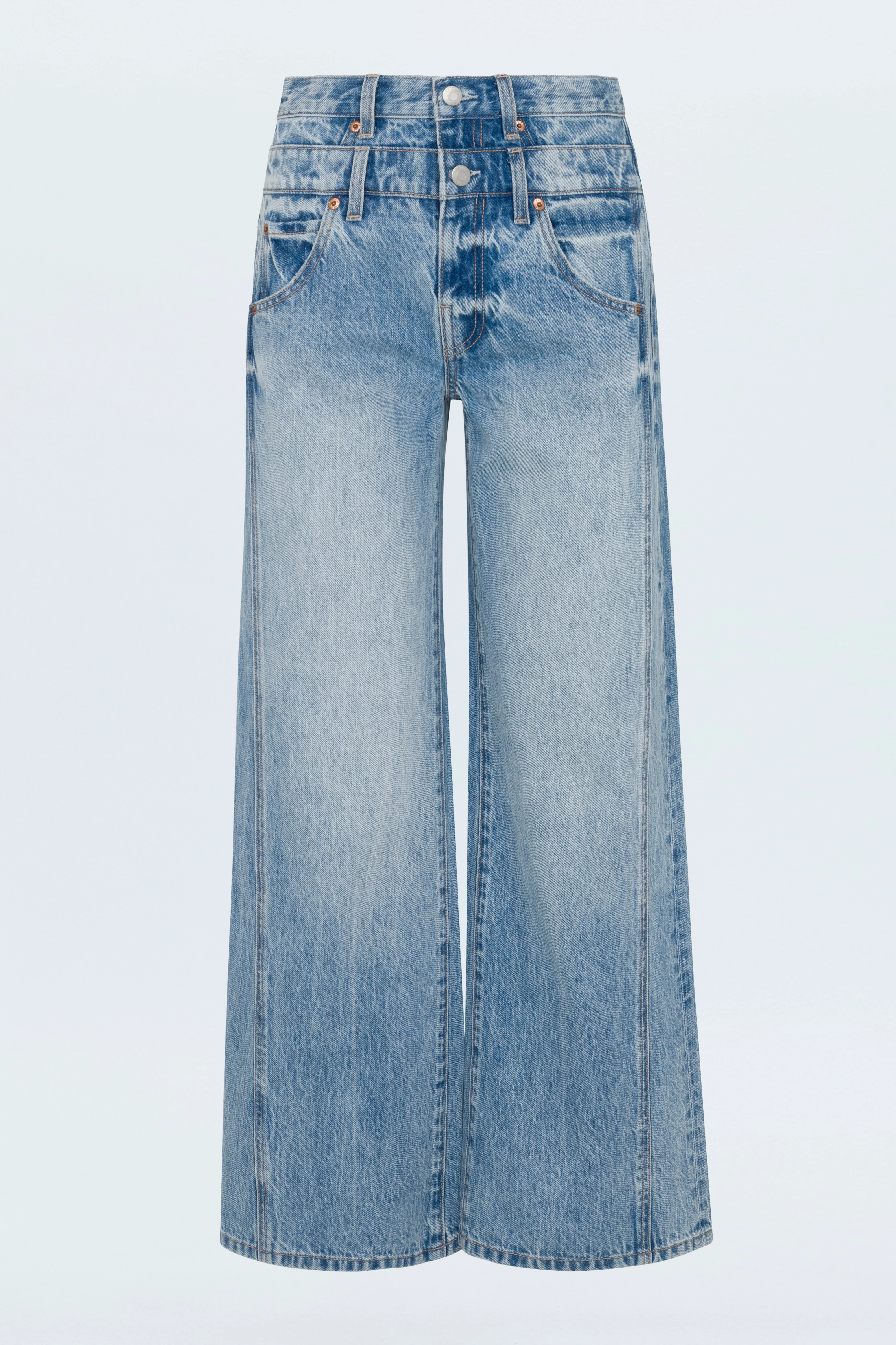 Caleb High Rise Stacked Waist Jean - Era | Pistola Denim