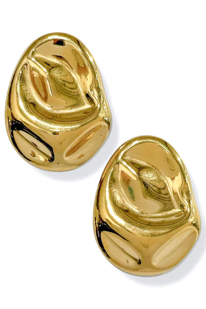 Macie Gold Statement Earrings | The Willow Tree