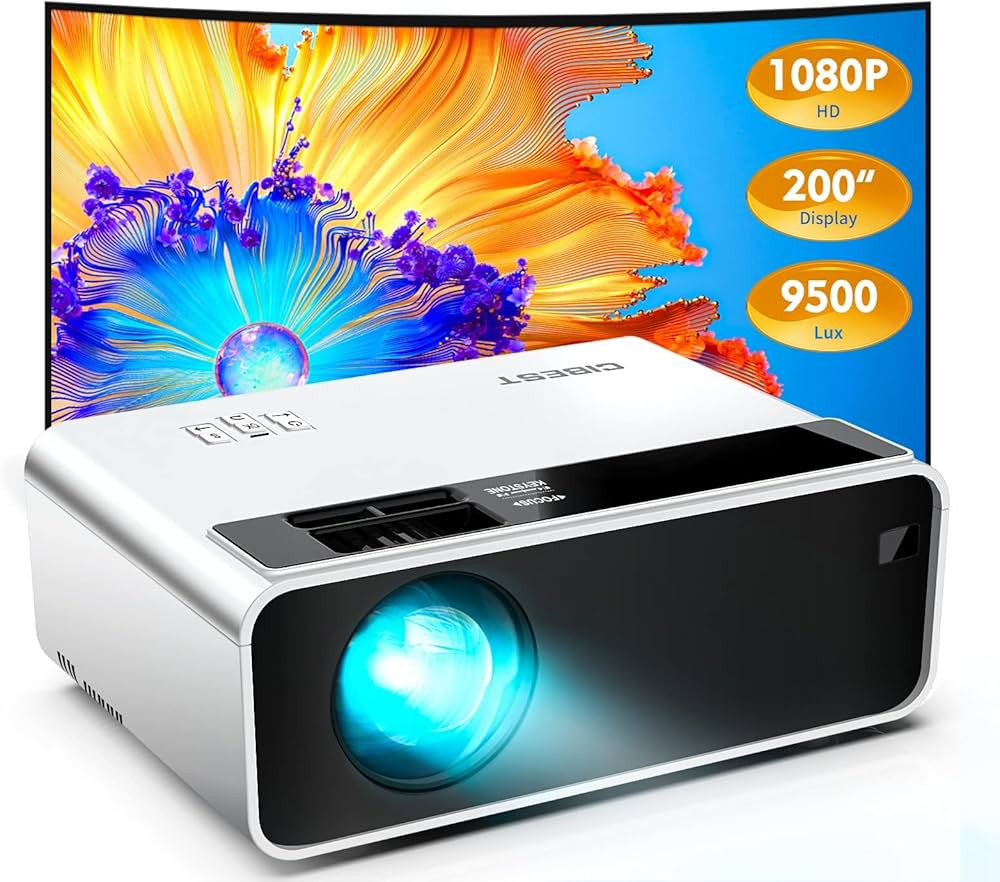 Mini Projector, CiBest Outdoor Projector Native 1080P Full HD, 2023 Upgraded 9500L Portable Projecto | Amazon (US)