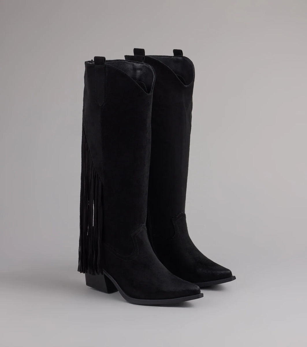 Trendy Strut Fringe Western Boots | Windsor Stores