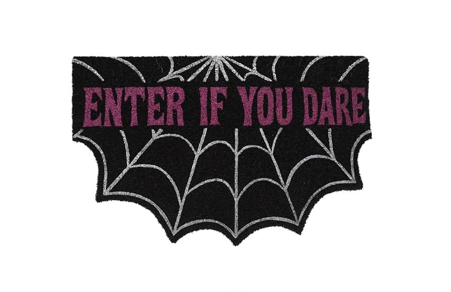 Halloween Doormat – Enter If You Dare! Door Mat, Funny Outdoor Welcome Mat, Non-Slip Coir Front... | Amazon (US)