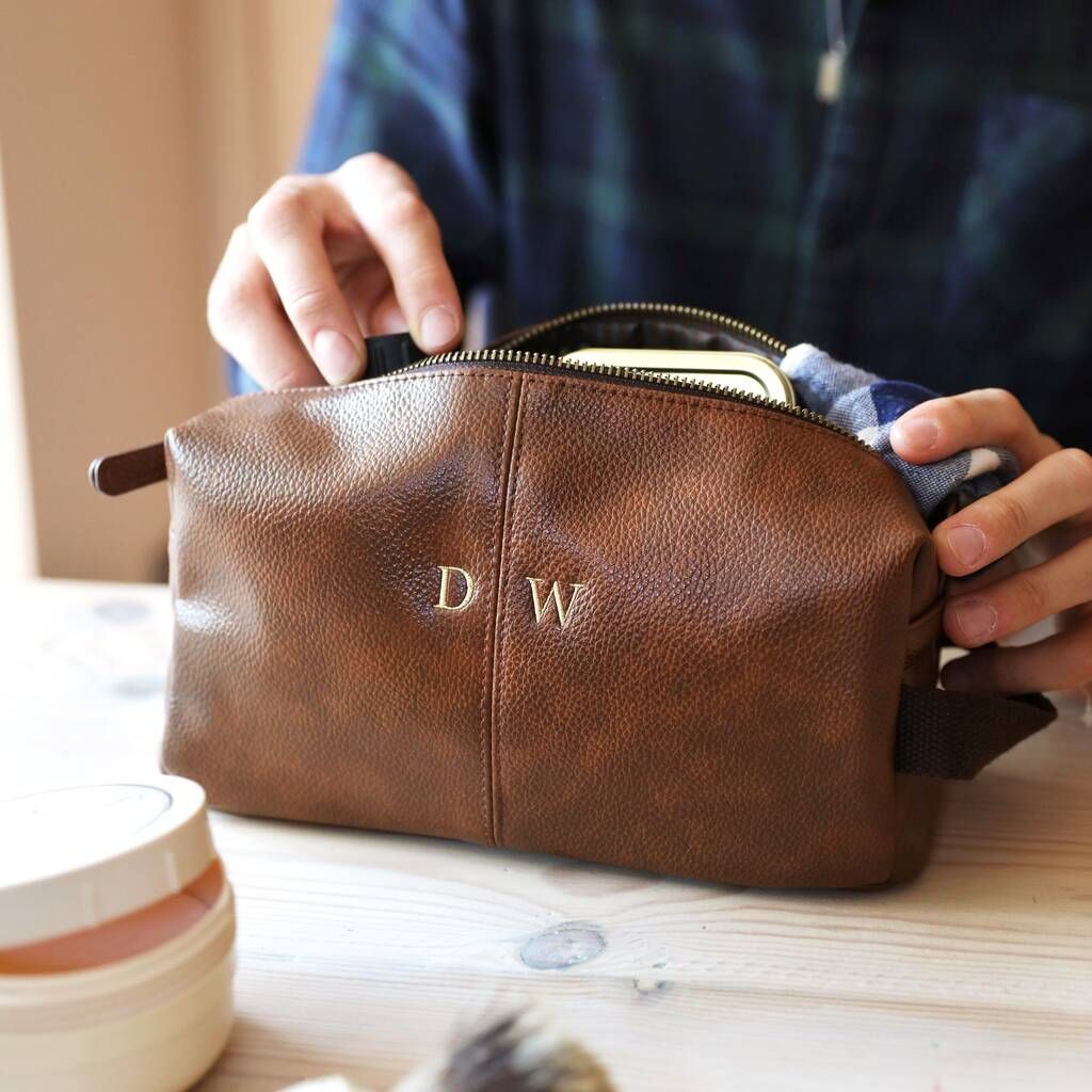 Personalised Embroidered Initials Washbag | Not On The High Street