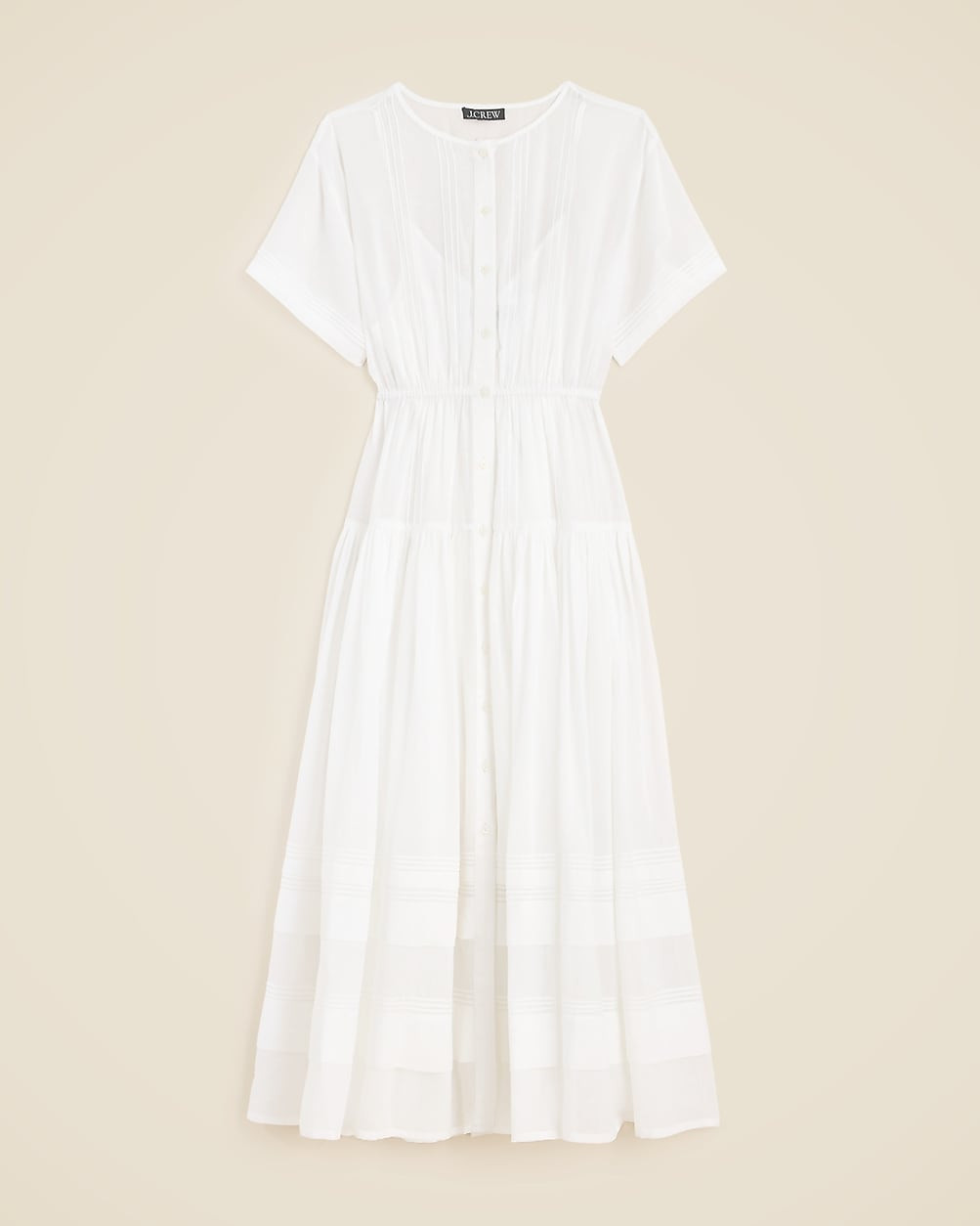 Pintuck shirtdress in cotton voile | J. Crew US