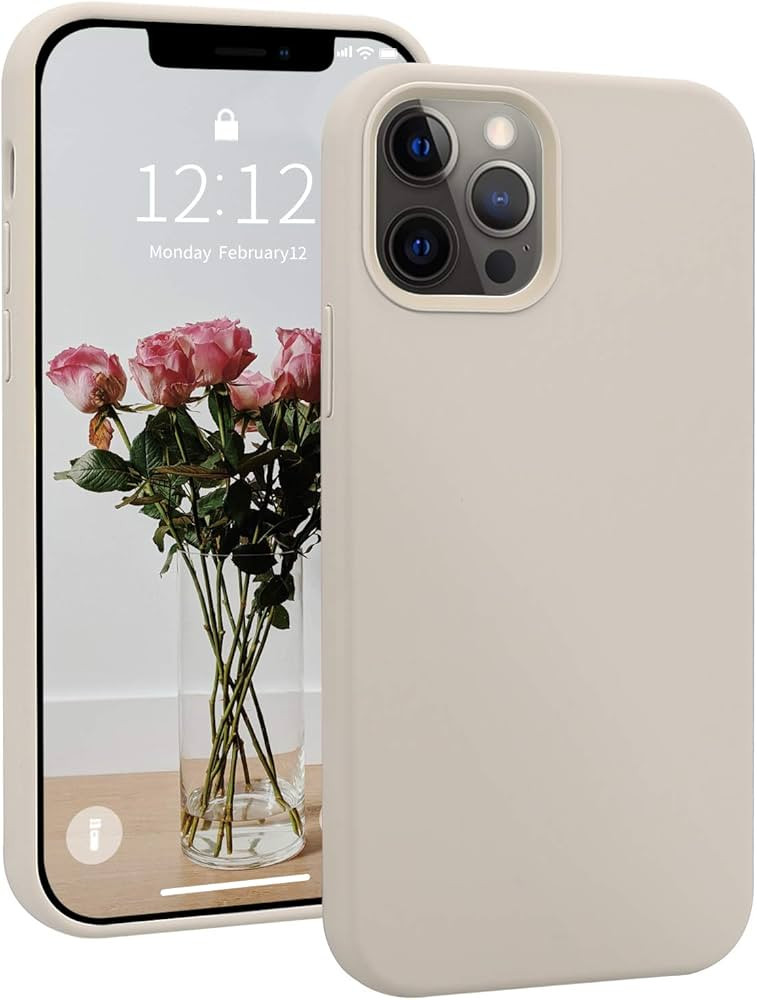 SOH Mingying iPhone 12/iPhone 12 Pro Silicone Case, Full Body Protective Phone Case, Premium Soft... | Amazon (US)