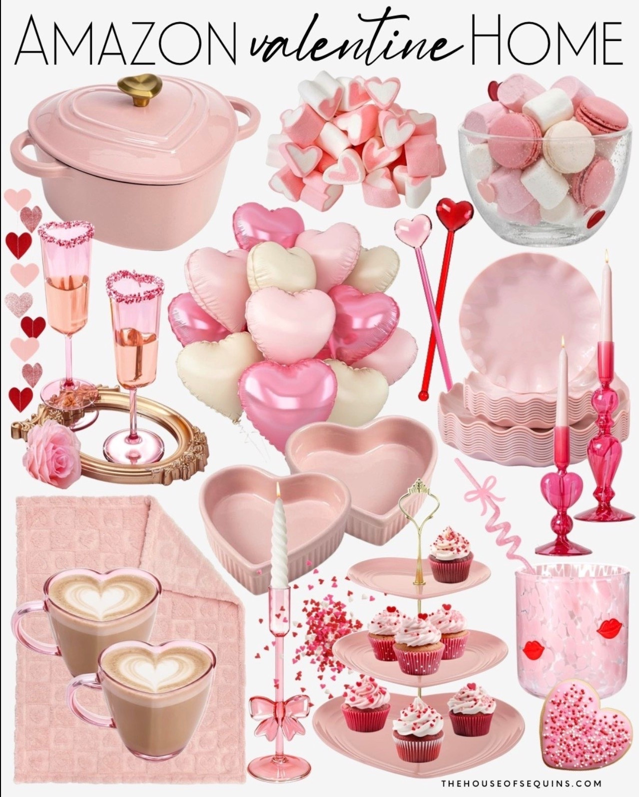 Shop Amazon Valentine gifts, kids Valentine basket, Galentine basket, Valentine decor and hosting essentials