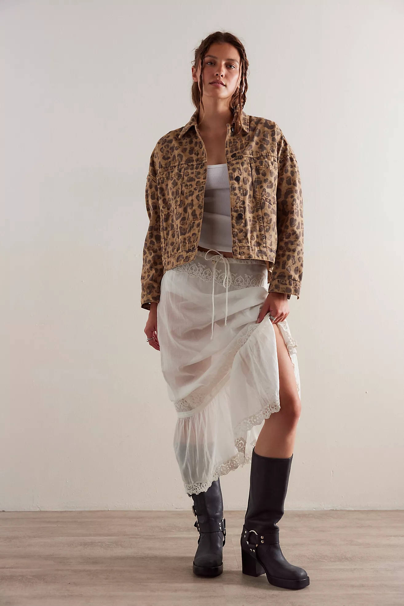 We The Free Opal Swing Printed Denim Jacket | Free People (Global - UK&FR Excluded)