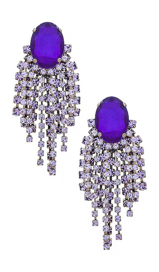 Eliana Earrings in Purple | Revolve Clothing (Global)