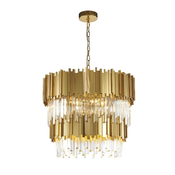 Eva 12 - Light Statement Tiered Chandelier | Wayfair Professional