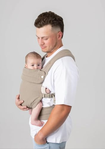 Mabē Monarch Ergonomic Baby Carrier - Premium Cotton Soft Structured Infant Carrier with Hip Healthy Design, 3 Carry Positions for Newborn to Toddler (7-35lbs) (Stone Sage) | Amazon (US)