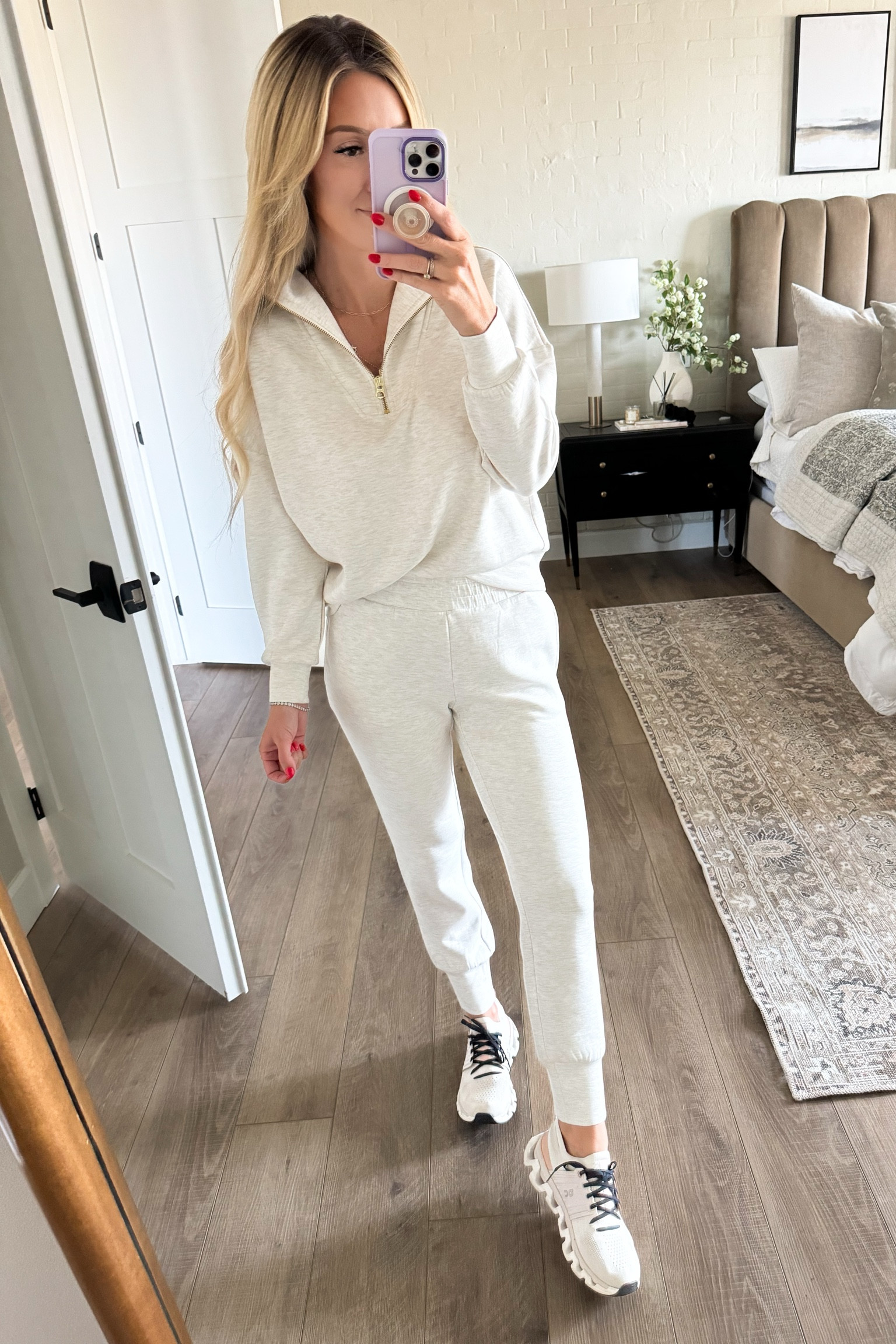 I am in love with this set from Varley - it's so comfy! 

Varley  matching set  neutral fashion  running shoes  sneakers  quarter zip  Athleisure  joggers  ourpnwhome

#LTKStyleTip #LTKSeasonal