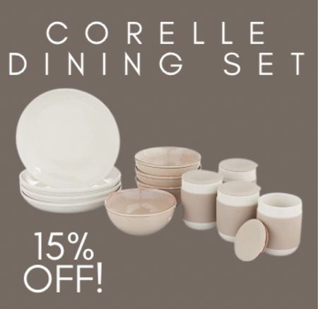 16 piece stoneware dining set from Corelle in the color oatmeal! 

#LTKGiftGuide #LTKHoliday #LTKhome