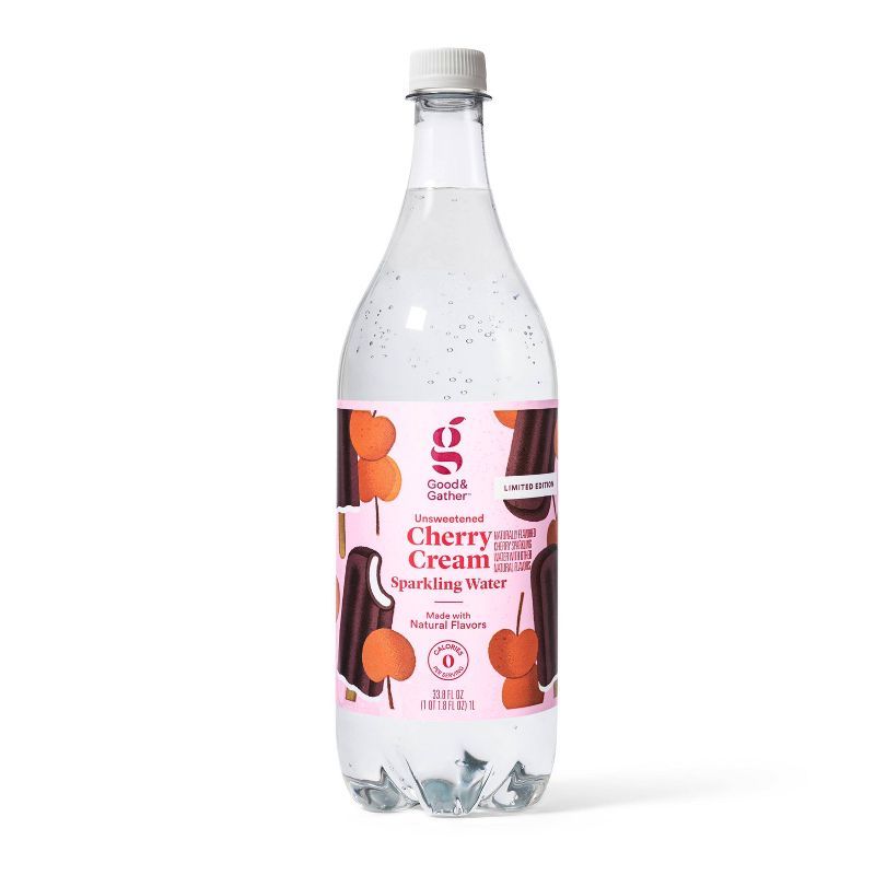 Cherry Cream Sparkling Water - 1L Bottle - Good & Gather™ | Target
