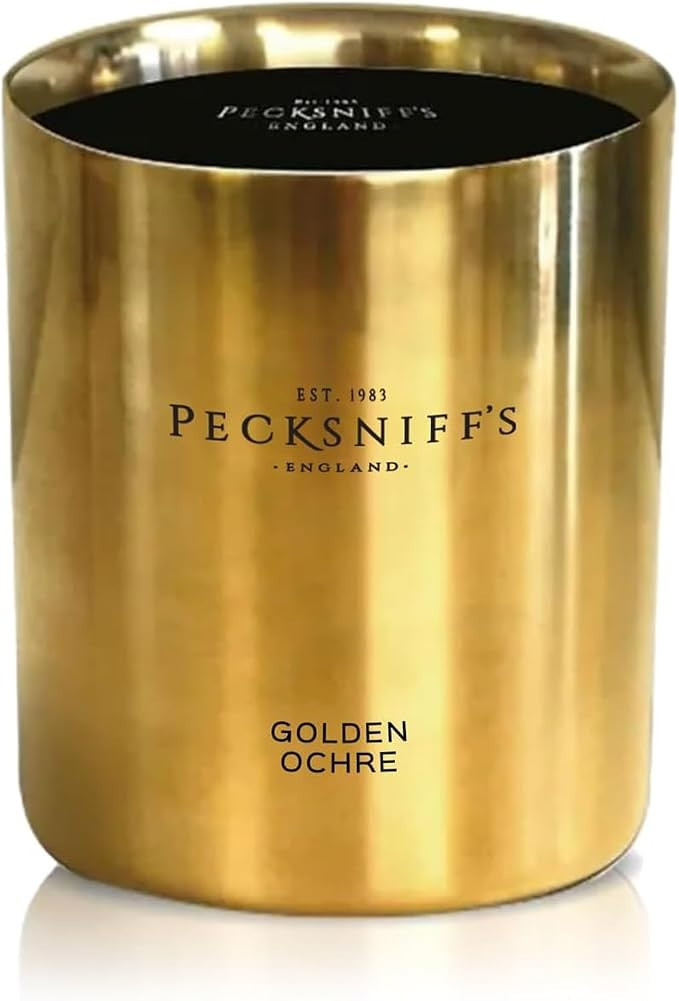 Pecksniffs Golden Ochre Scented Candle - Luxurious Honey & Amber Aroma, 180g/6.34 oz - Perfect fo... | Amazon (US)