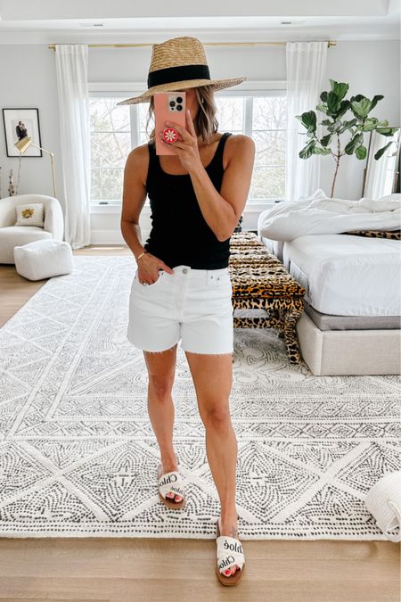 White shorts can be tricky, but this is my favorite pair! They’re high rise, with a looser fit. And they’re currently 50% off with code WEEKEND. I’m wearing my regular size

#LTKsalealert #LTKSeasonal #LTKstyletip