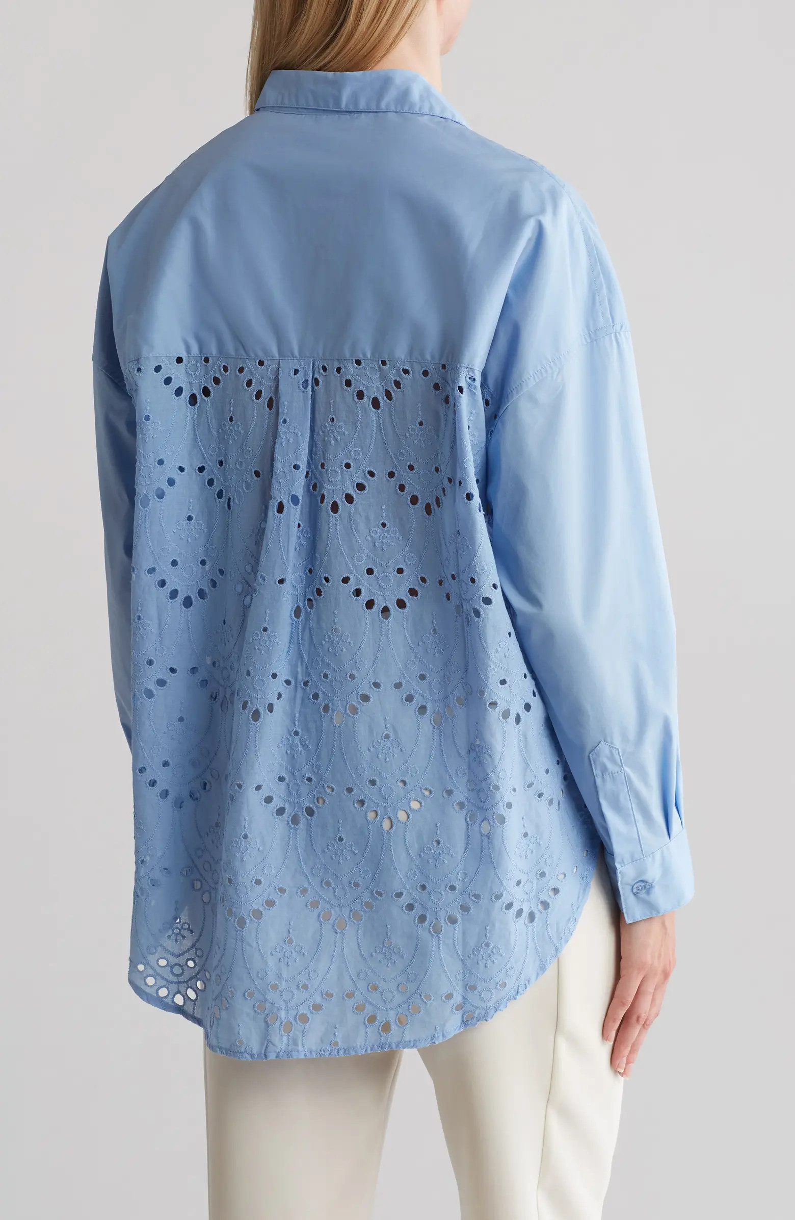 Ellen Tracy Eyelet Embroidered Top | Nordstromrack | Nordstrom Rack