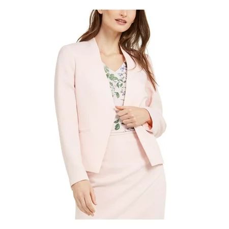 CALVIN KLEIN Womens Pink Blazer Jacket Size 14P | Walmart (US)