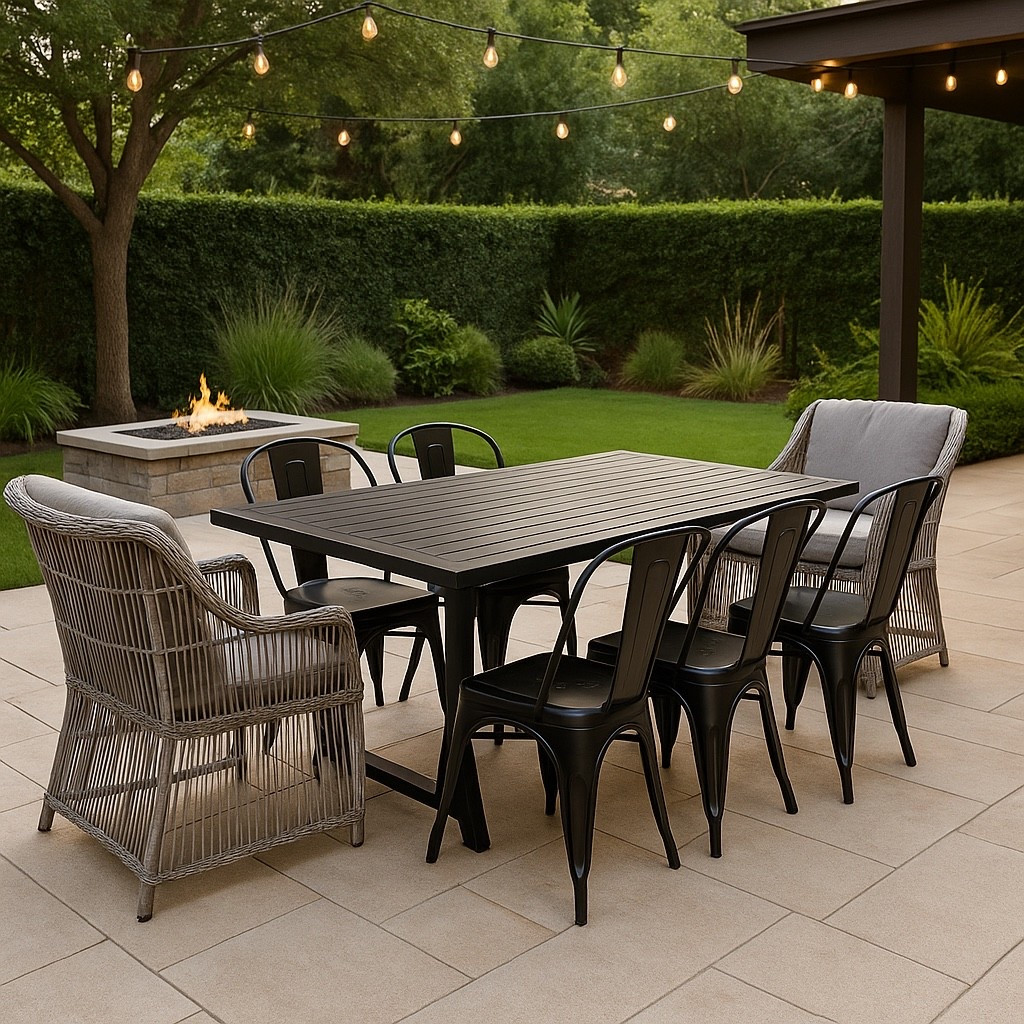 Transform your backyard into a luxury retreat with this modern outdoor dining table and chair set 🌿✨. Perfect for family dinners, entertaining guests, or relaxing evenings by the fire pit. Sleek, durable, and stylish—this set creates the ultimate high-end outdoor living space.

#AmazonFinds #OutdoorLiving #BackyardGoals #LuxuryPatio #HomeDecor