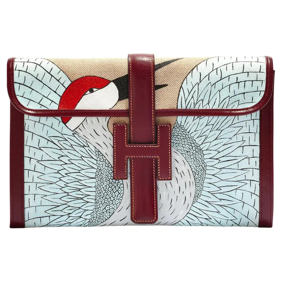 Hermès Customised Heron Jige Elan PM | 1stDibs