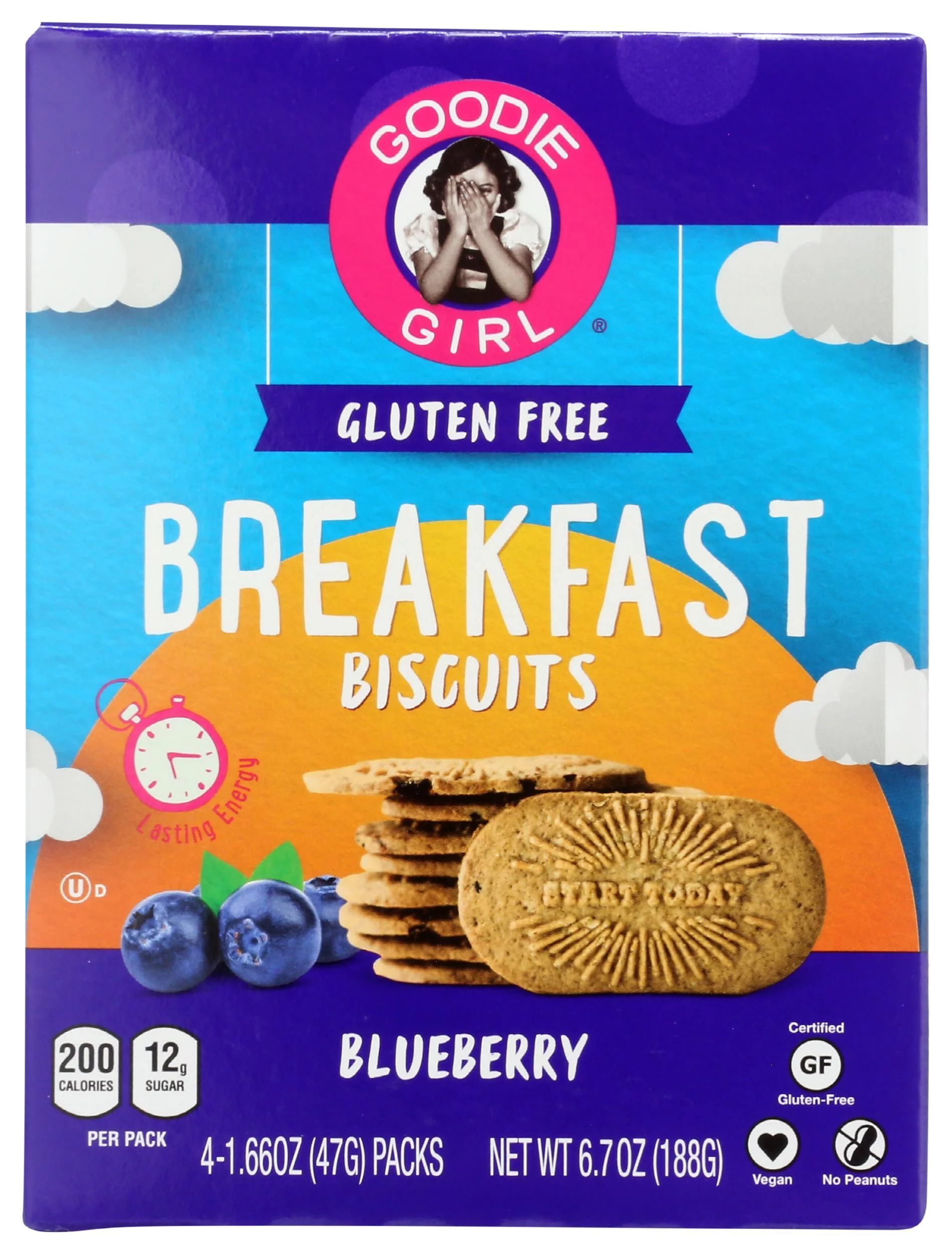 Goodie Girl Gluten Free Breakfast Biscuits Blueberry 7oz Pk6 | Walmart (US)