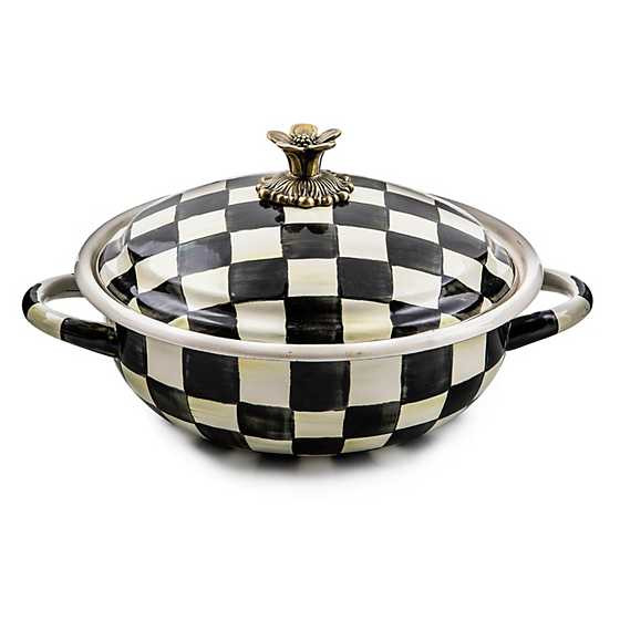 Courtly Check Enamel Casserbole - Medium | MacKenzie-Childs