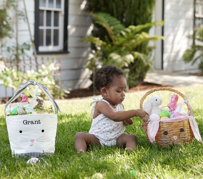 Tie-Ear Bunny Easter Treat Buckets | Pottery Barn Kids