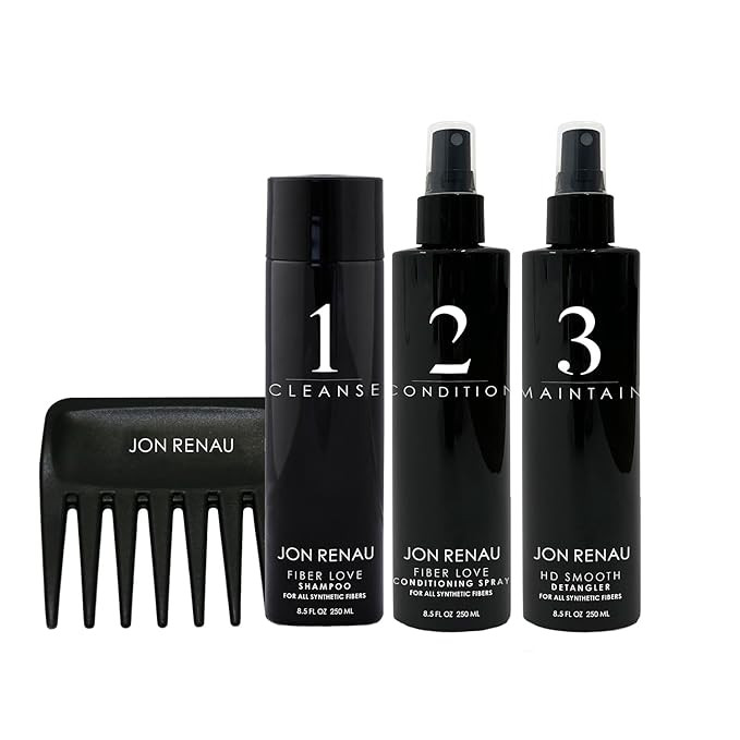 Jon Renau Synthetic Hair Treatment Kit - 4pc Kit - Synthetic Wigs Care Products | Amazon (US)