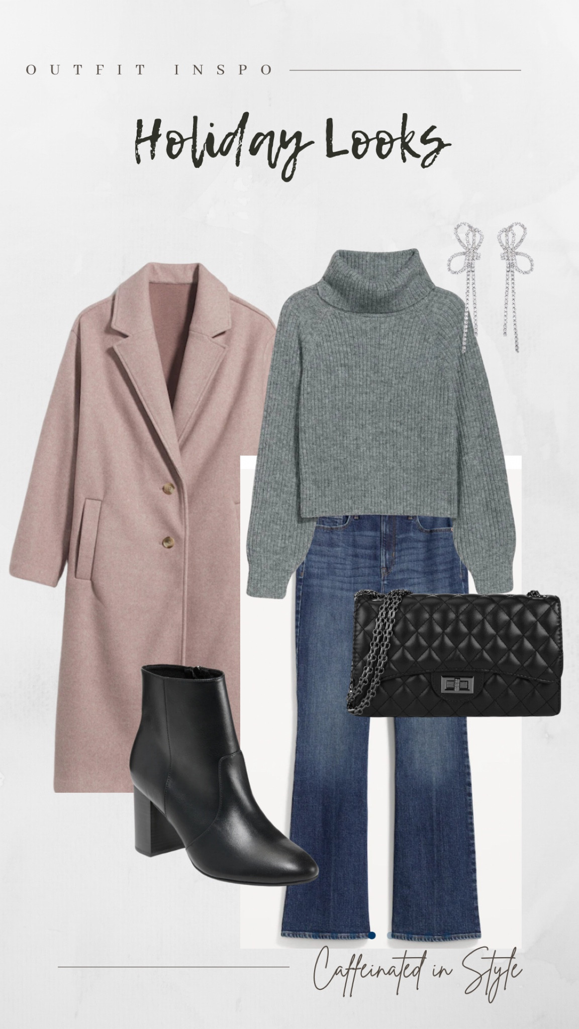 Holiday Looks// sweater + flare jeans + statement coat

#LTKfindsunder50 #LTKstyletip #LTKHoliday