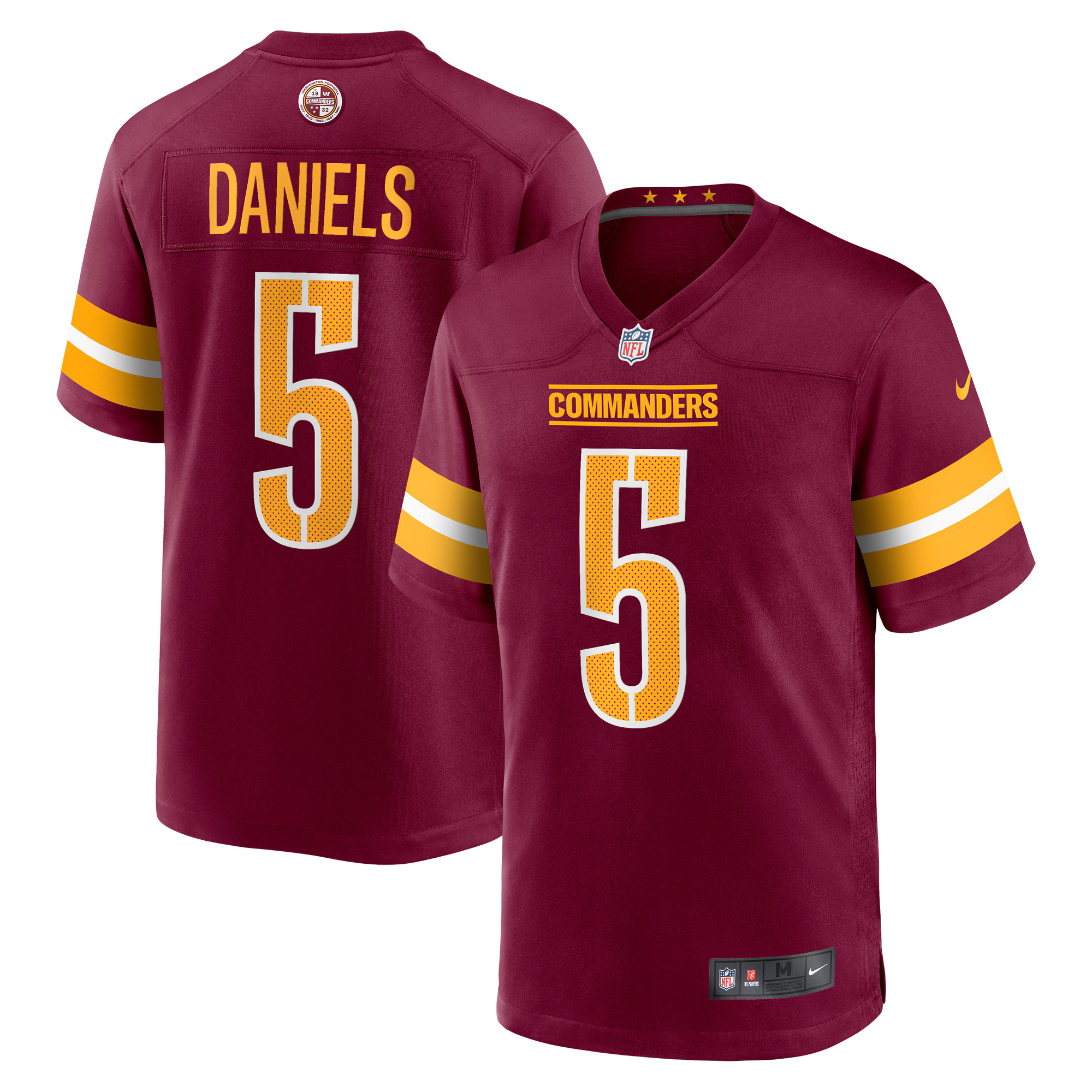 Men's Washington Commanders Jayden Daniels Nike Burgundy  Player Game Jersey | NFL Shop