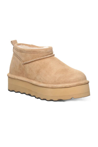 Bearpaw Retro Super Shorty Ankle Booties for Women in Iced Coffee | Glik's