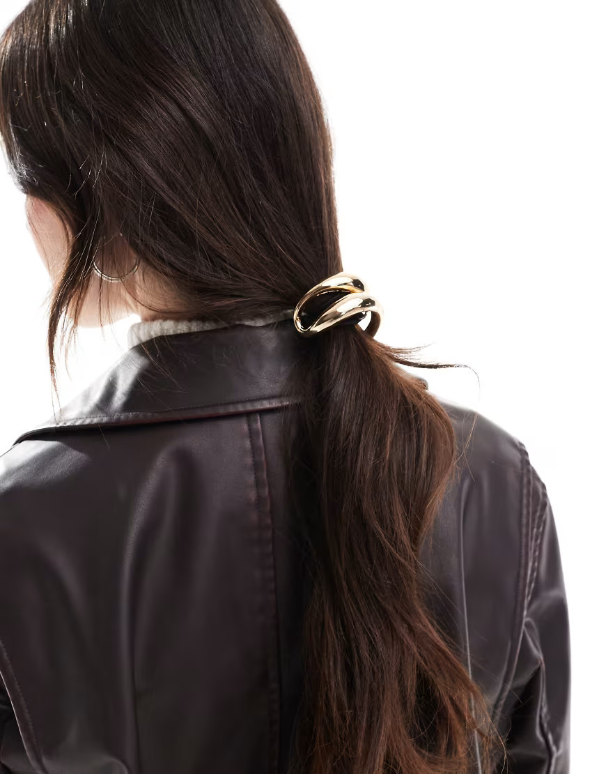 ASOS DESIGN bubble hair cuff in gold tone | ASOS (Global)
