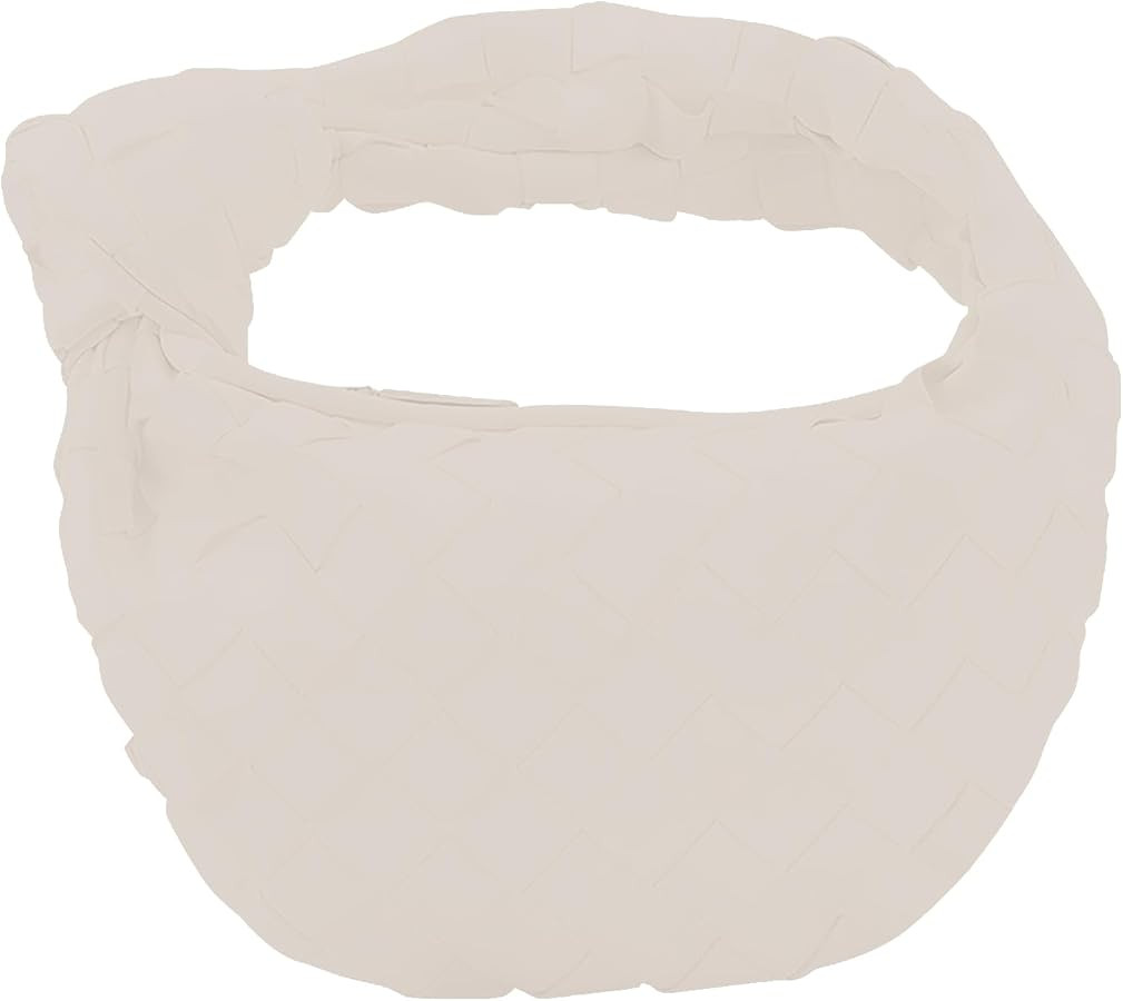 Woven Handbag for Women Small Clutch Bags Fashion Knotted Hobo Bag Faux Leather Purse 2024 | Amazon (US)