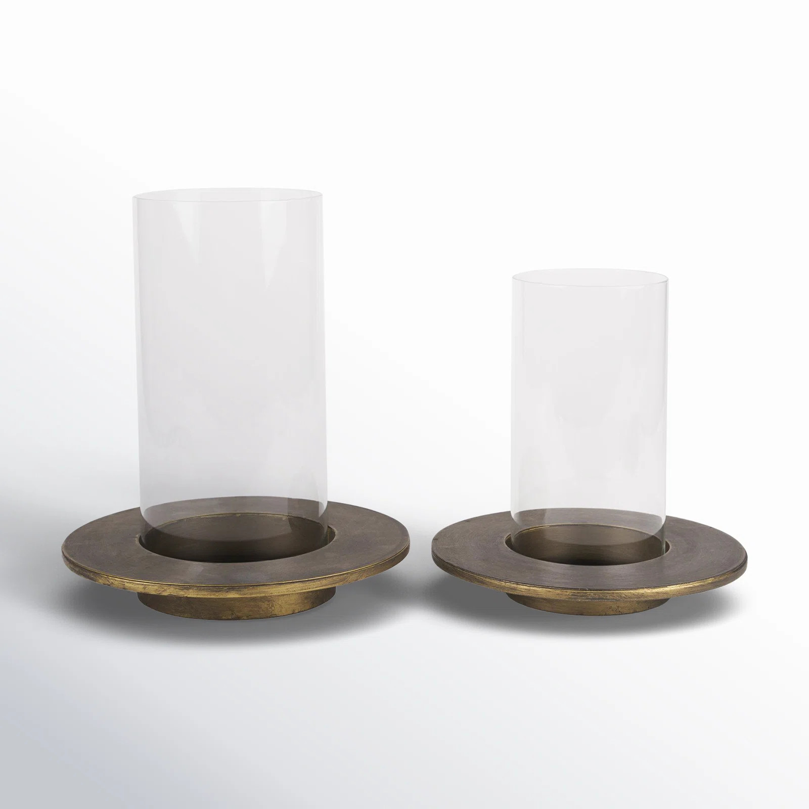 13.98'' H Metal Tabletop Hurricane | Birch Lane