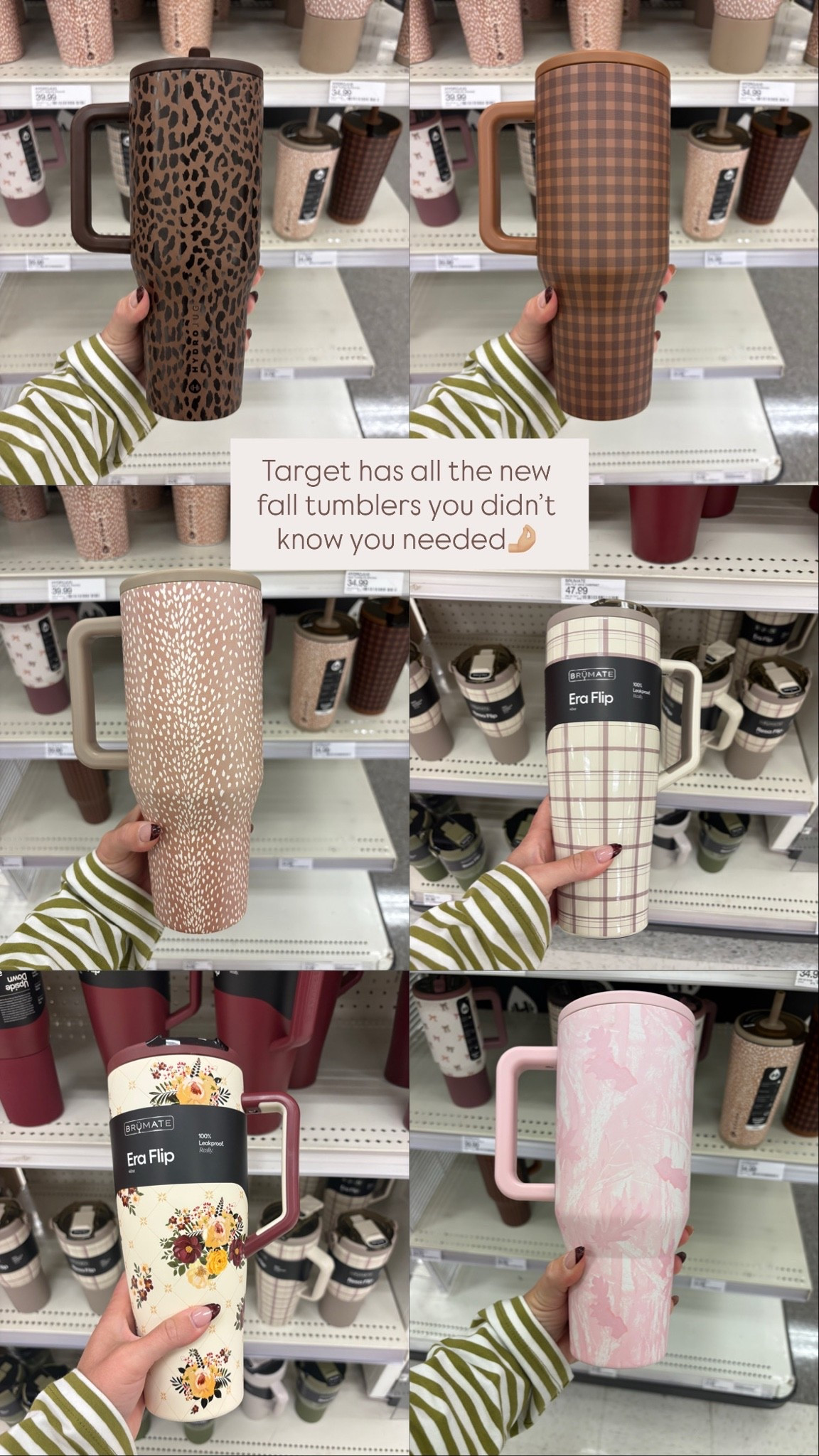 Hydrojug & Brumate Fall Tumblers
Target has all the new fall tumblers that you didn’t know you needed! I love them all, which one are you grabbing???
#hydrojug #brumate #falltumblers #fallwaterbottle #hydrojugfall #brumatefall #targetfinds #targetfall #targetfalltumblers

#LTKHome #LTKSeasonal #LTKOver40