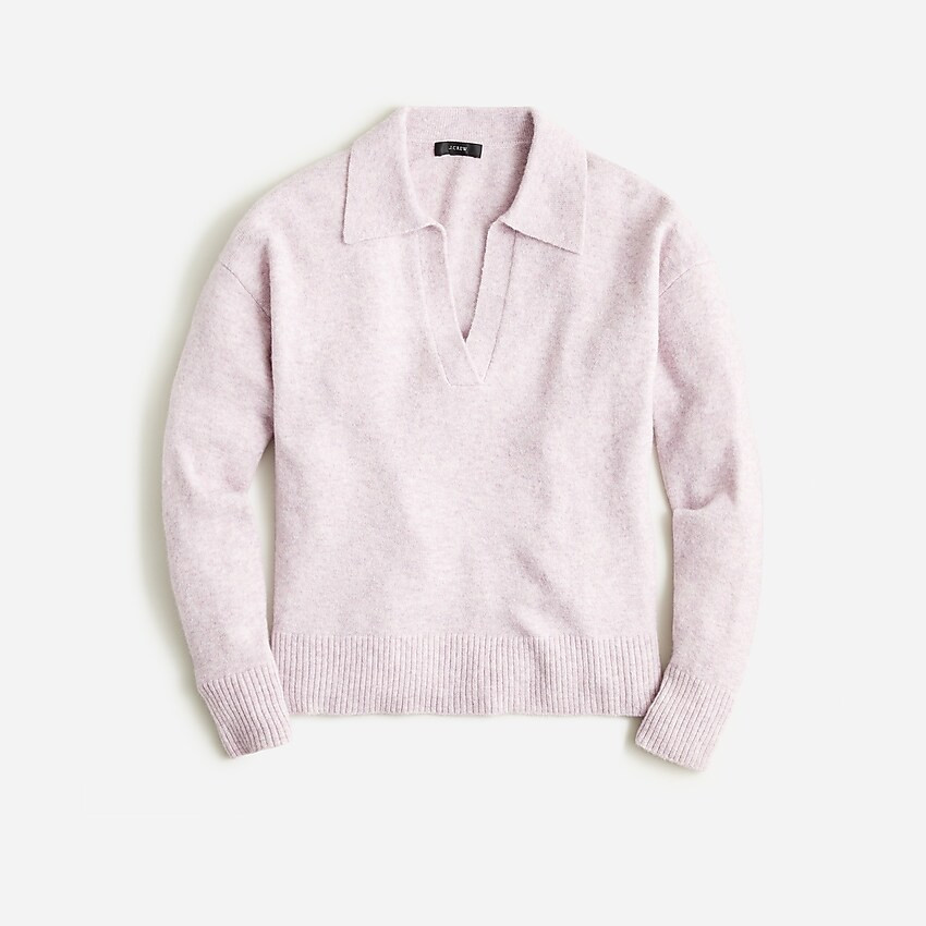 Collared V-neck sweater in Supersoft yarn | J. Crew US