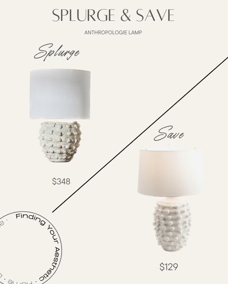 Splurge vs save Anthropologie Minka accent lamp - get the look for less with this new find...it's going quickly. 

Accent lamp, rustic lamp, ceramic table lamp, table lamp ceramic, organic modern lamp, anthropologie minka dupe, splurge vs save decor, designer inspired lighting, Marshall's finds



#LTKHome #LTKSaleAlert