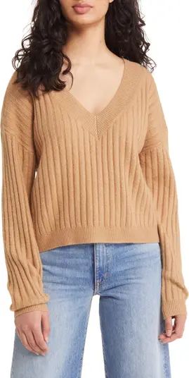 V-Neck Rib Sweater | Nordstrom