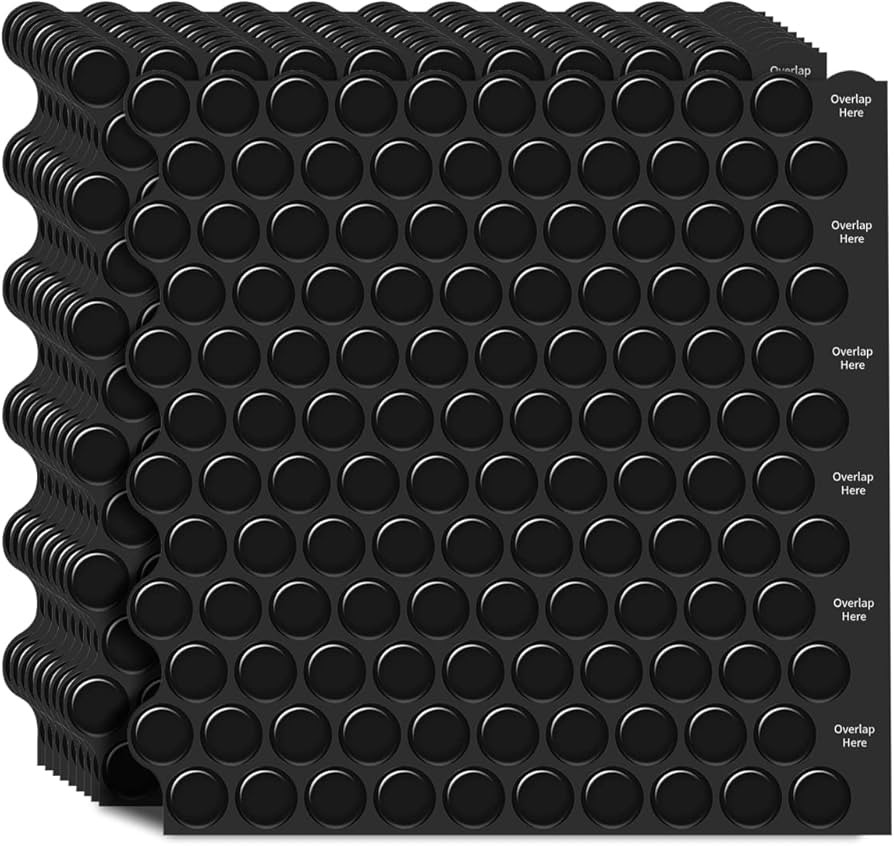 Penny Round Tile Peel and Stick Backsplash, 12"×12" Black Peel and Stick Tile Backsplash, Super ... | Amazon (US)