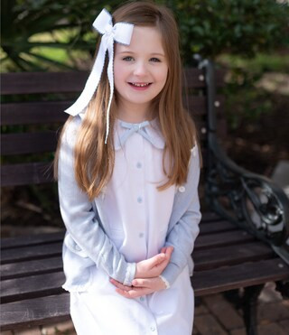 x The Broke Brooke Little Girls 2T-6X Dottie Seed Stitch Sweater Cardigan | Dillard's