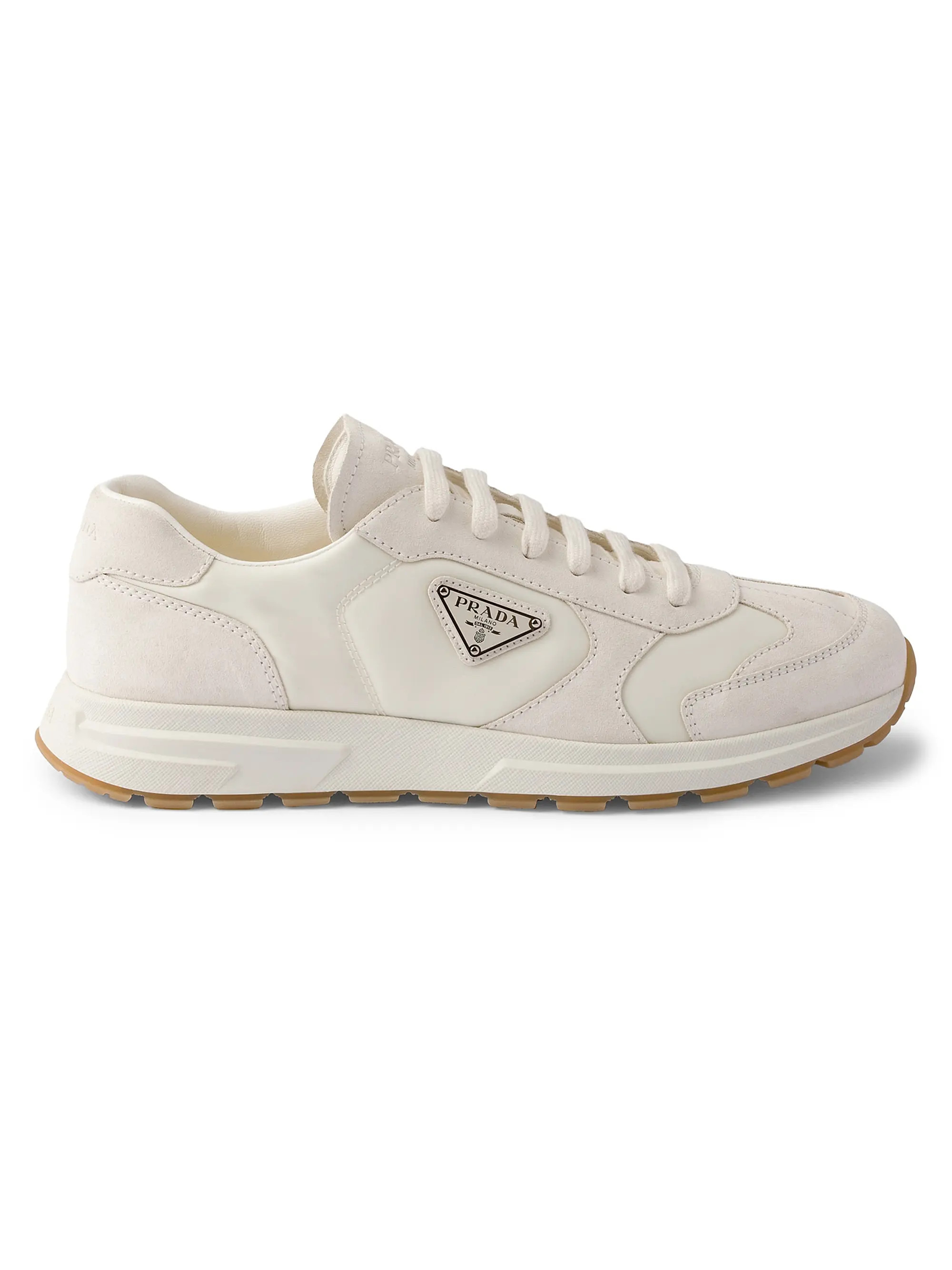 Prada Prax Suede and Re Nylon Sneakers | Saks Fifth Avenue | Saks Fifth Avenue