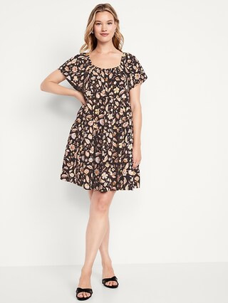 Mini Floral Swing Dress | Old Navy (US)