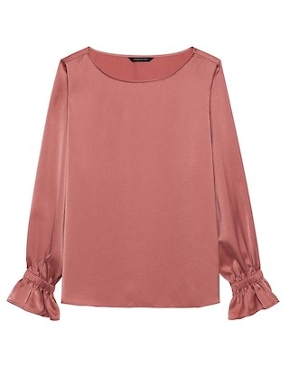 Poet-Sleeve Top | Banana Republic US