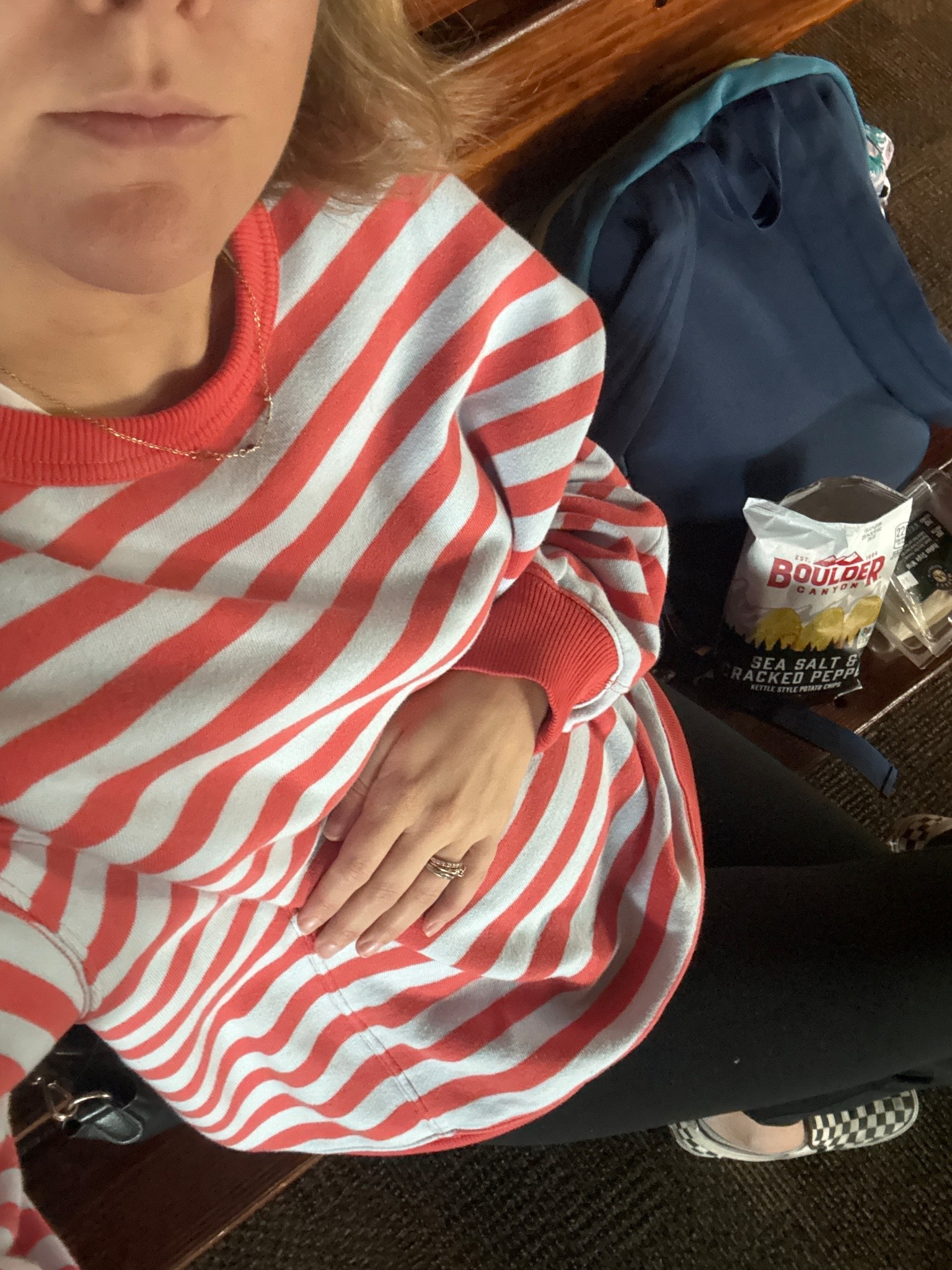 Sweatshirt is SO comfy. Wearing an xs , very oversized. 

#maternity #maternityfashion

#LTKSpringSale #LTKmomlife #LTKootd