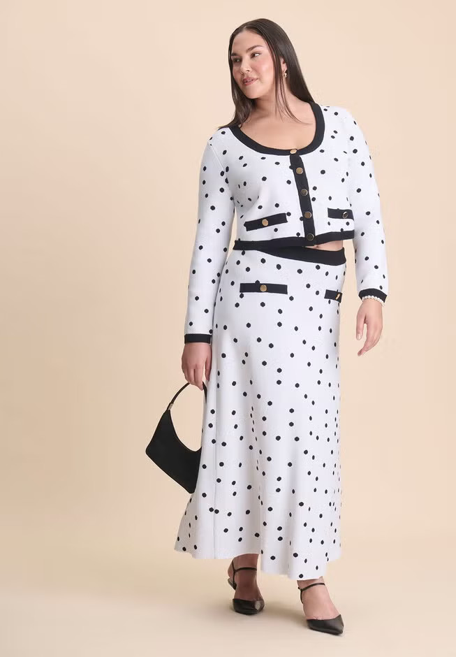 Intarsia Trumpet Sweater Skirt | Eloquii